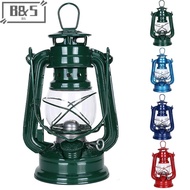 【B&S Oct】 19cm Retro Outdoor Camping Kerosene Lamp Portable Lantern Bronze Colored Oil Lamp Vintage 