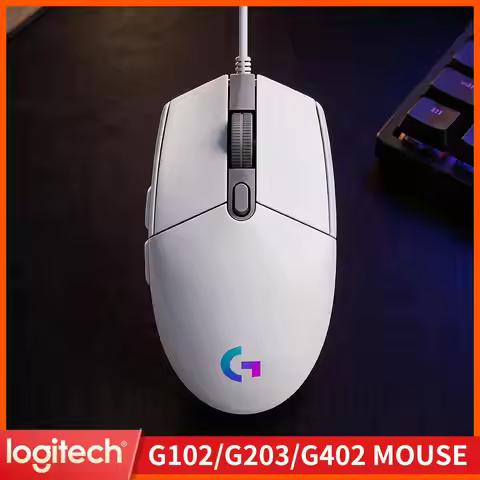 Logitech G102 Gaming Mouse, 1ms Response Time, 8000 DPI, Custom RGB, Mechanical Buttons for Professi