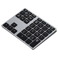 1 Set Bluetooth Number Pad 35 Keys Numeric Keypad Portable Slim Bluetooth Numpad for Laptop, Mac,PC, Desktop