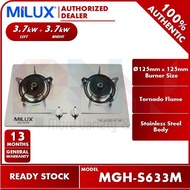 Milux Stainless Steel Built-in Hob Gas Stove / Cooker MGH-S633M