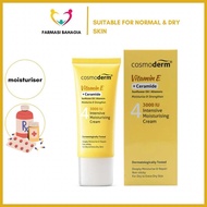 Cosmoderm Vitamin E + Ceramide Moisturiser 50ml (Revitalising 1000 I.U / Intensive 3000 I.U)