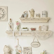 French Vintage Wall Shelf White For Home Decoration Wall-Mounted Yard Type