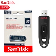 SanDisk Ultra USB 3.0 Flash Drive 128GB Speeds Up To 130 MB/s Black SDCZ48-128G-U46