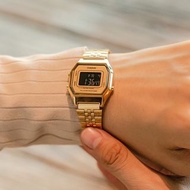 Casio 復古系列  文青風 中性手錶 金色