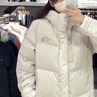 韓國預訂 2色選 the north face 純色刺繡logo RDS down 輕身連帽款羽絨外套