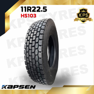 11R22.5 16PR ยี่ห้อ KAPSEN รุ่น HS103 ยางรถบรรทุกเรเดียล (ลายข้าวโพด)