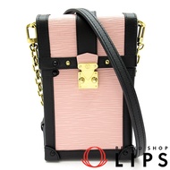 二手路易威登 Pochette Trunk Vertical M67872 Epi 女士單肩包 芭蕾粉