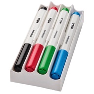 [MALA] Whiteboard marker, holder/eraser, mixed colors. whiteboard marker.