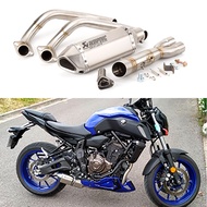 Yoshimura R11 Motorcycle Full Exhaust System Slip-on Pipe For Yamaha MT07 FZ07 2014-2021