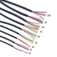 5Meters UL2464 PVC Signal Copper Wire 22AWG 20AWG Electronic Power Cable 2/3/4/5/6/7/8/9/10 Cores Fl