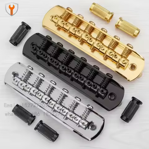 Chrome Metal Jazz Master Guitar Trill/Bass Bridge Jaguar Mustang Style Accessories Bass Guitar
