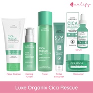 Luxe Organix Cica Rescue Cleanser / Toner / Moisturizer / Serum