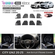 Honda City 2022‑2026 Car Dashboard Air Outlet Panel Frame Garnish Interior Decoration Accessories