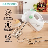 Samono SW-HM120A Hand Mixer 120W 7 Speed 4 Bars SUS304 White Dough Mixer