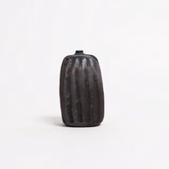 明芽窯 l 柴燒美國黑土刻紋硯滴小水滴 陶器 手作 H3