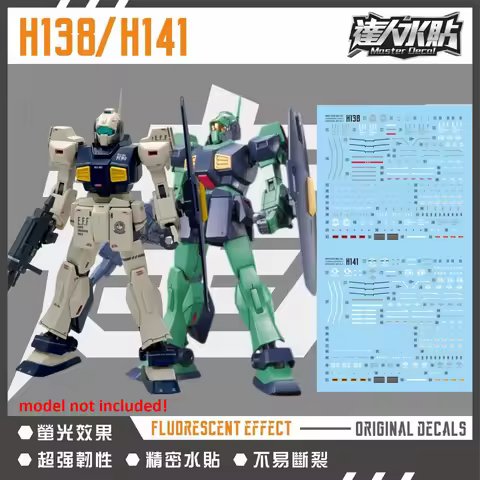 Master Decal H138 H141 for HG 1/144 MSA-003 NEMO High Precision Fluorescent Water Sticker Model Deta
