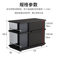 HY/JD Eco Ikea【Official direct sales】Tea Table Tea Side Cabinet Modern Minimalist Portable Solid Wood Tea Cabinet Side C