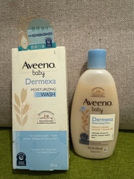 （不議價，全新未開封，行貨，exp: 1 May 2026) Aveeno baby Dermexa Moisturizing Wash 嬰兒舒敏修護保濕沐浴乳236ml (專為嬰兒濕疹傾向肌膚而設)