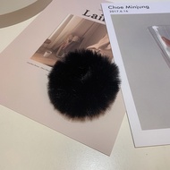 IKAT RAMBUT BULU HALUS ELASTIS WANITA ANAK KARET BERBULU WARNA WARNI POLOS KUNCIRAN KOREA STYLE MURA