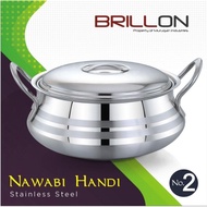 SERVING POT NAWABI STAINLESS STEEL