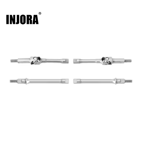 INJORA Stainless Steel U-joint Axle Shafts for 1/30 Axial SCX30