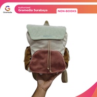 Gramedia Surabaya - Eversac Backpack Zag Beige Pink
