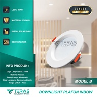 Lampu downlight 3Watt / Spotlight downlight 3 Watt / Lampu LED plafon 3Watt / Lampu 3 Watt