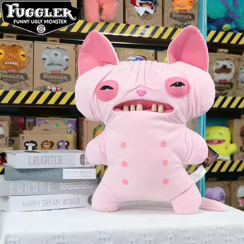 Original Hairless Cat Fuggler Funny Ugly Teeth Monsters Pulsh Toys Fuggler Kawaii Soft Cute Pleuche 