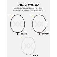 Raket Badminton 4U Grafit Modulus Tinggi MAXX FIORANNO X2 Badminton Racket 4U High Modulus Graphite