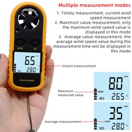 BENETECH GM816เทอร์โมมิเตอร์ Cfm/cmmเครื่องวัดความเร็วลมดิจิตัล LCD ขนาดเล็กอุณหภูมิการไหลของอากาศมีแสงไฟเครื่องวัดความเร็วลม