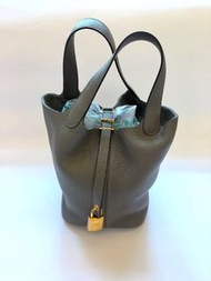 Hermes Picotin 18 積雨雲灰金扣