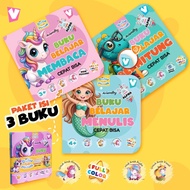 I'M SMART BOOK SERIES – QUICK READING, WRITING, AND COUNTING BOOK – PACKAGE CONTAINS 3 BOOKS by Kubu