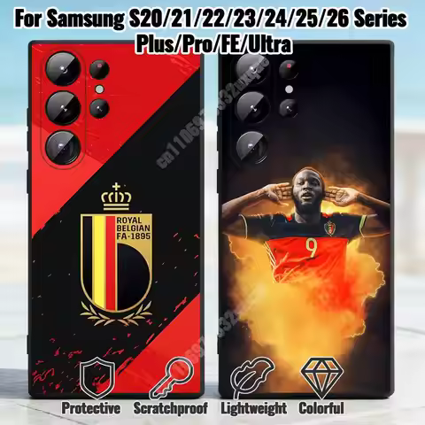 Belgium Football L-Lukaku-S Phone Case for Samsung Galaxy S21 22 Ultra Plus S23 S24 FE Lite S25 26 3