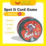 (FunToy SG) Spot it! Christmas - Dobble Kids Birthday Party Card - Party Game 2-6+ Players Age 6+