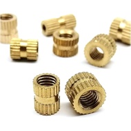 10/25/50pcs M2 M2.5 M3 M4 M5 Solid Brass 3D Printer Hot Melt Injection Molding Knurl Embedded Nutser