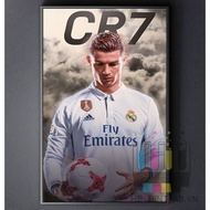 CANVAS PAINTING OF FOOTBALL PLAYER wall hanging printed on demand - Cristiano Ronaldo CR7 27
