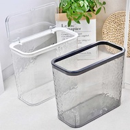 Toilet Gap Large Press Transparent Flip Paper Basket