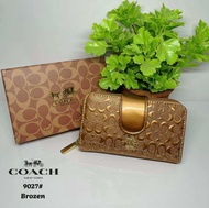 READY STOCK Woman Leather Short Purse Wallet Zip D05#
