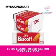 Lotus Biscoff Biscuit 250g (Carton) - 10 packs x 250g (Expiry Date: 05/2024)