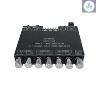 2.1 Channel Digital Audio Amplifier Board Module High and Low Tone Subwoofer Support 5.1 BT Connection AUX Audio Input U disk USB Sound Card Tolo4.29