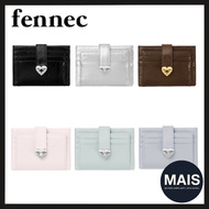 [FENNEC] Hearty Bridge Pocket Card Wallet – 6 Colors | Cute Heart Buckle / Multi Card Holder