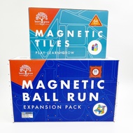 BUNDLE DEAL Learn & Grow Magnetic Tiles Rainbow Ball Run + 64 Pcs