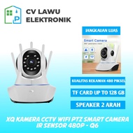 (BISA COD) Kamera CCTV WiFi Smart Camera IR Sensor 480P Tipe Q6  KAMERA CCTV MINI SAMBUNG KE HP Q6 V