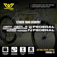 FEDERAL STICKER Cutting STICKER FEDERAL Competition Bicycle STICKER cycle 2000 cad technology Street