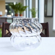 Aesthetic Glass Coffee Tea Wave Stripe Shape - GK24