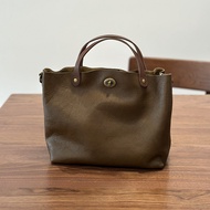 Vegetable Tanned Leather Tree Cream Top Layer Leather Womens Genuine Leather Handbag Shoulder Crossb