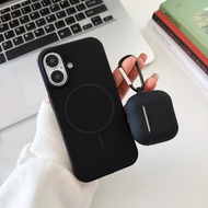 Black iphone 17 17air 17promax Silicone Case Velvet Charging For iphone17 16 15 14 13 11 16promax Ai