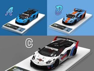 TPC 1:64合金模型！LBWK寛體改装LP700 GT EVO，首批3色預售中。Blue粉藍/ Martini馬天尼 / Gulf海灣，各限量499台。