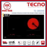 TECNO TG 2883HB 73cm 2-Zone Built-in Induction Ceramic Hybrid Hob