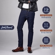 กางเกงยีนส์ผู้ชาย ทรงกระบอกเล็ก Jack Russel Klassik J-1110/3 Slim Fit Dark Blue